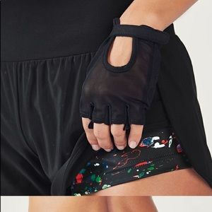 Fabletics Renata Black Mesh Shorts W/ Lining Sz X